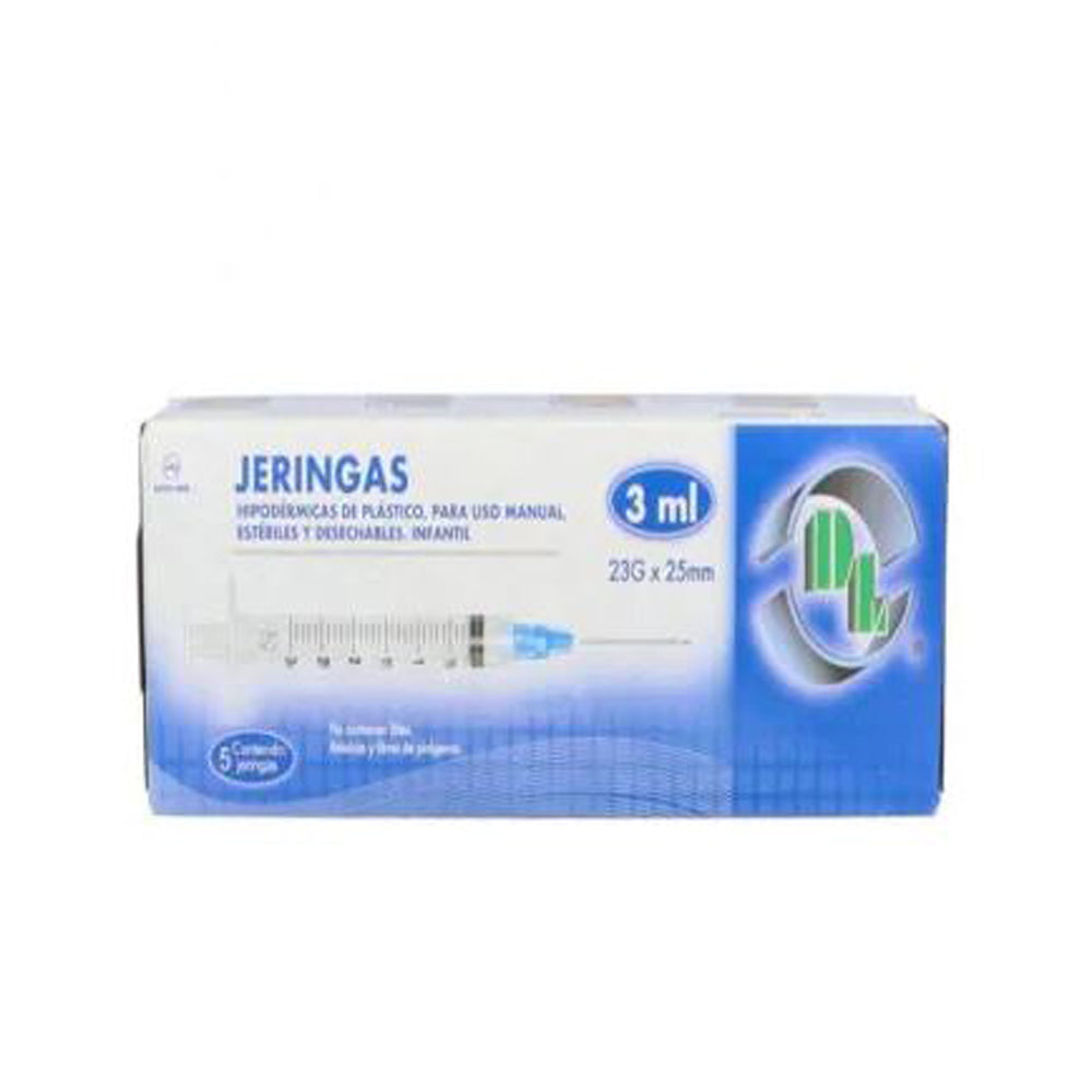 JERINGA DL INF 3 ML 23 X 25 CON 5 PIEZAS