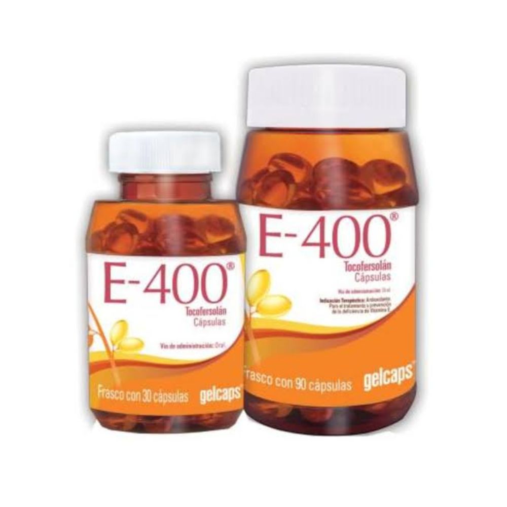 Vitamina-E-400 Gelcaps Capsulas Con 90