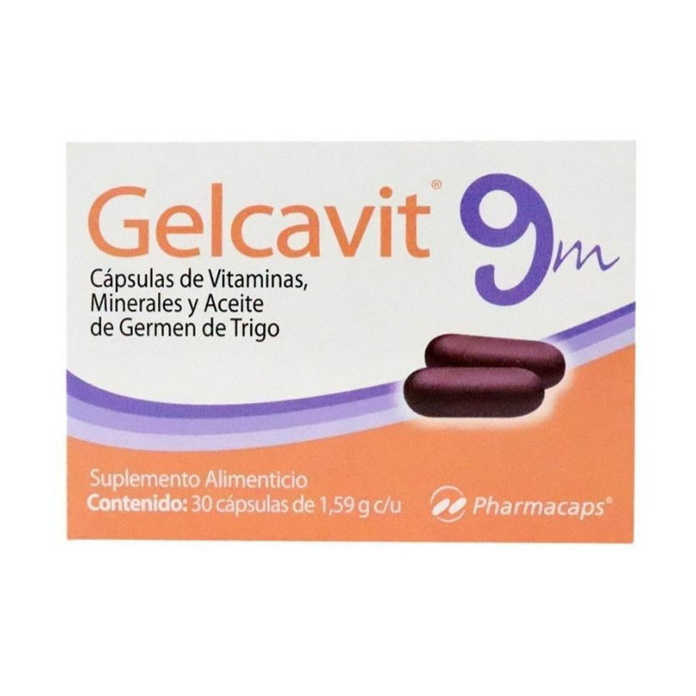 GELCAVIT (VITAMINAS Y MINERALES) 9 MESES CON 30 CAP