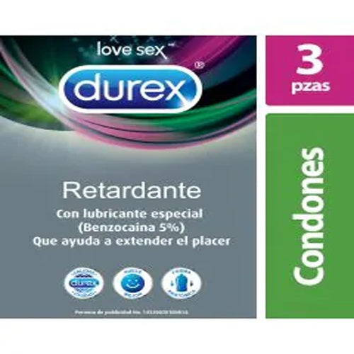 PRESERVATIVO DUREX RETARDANTE CON 3