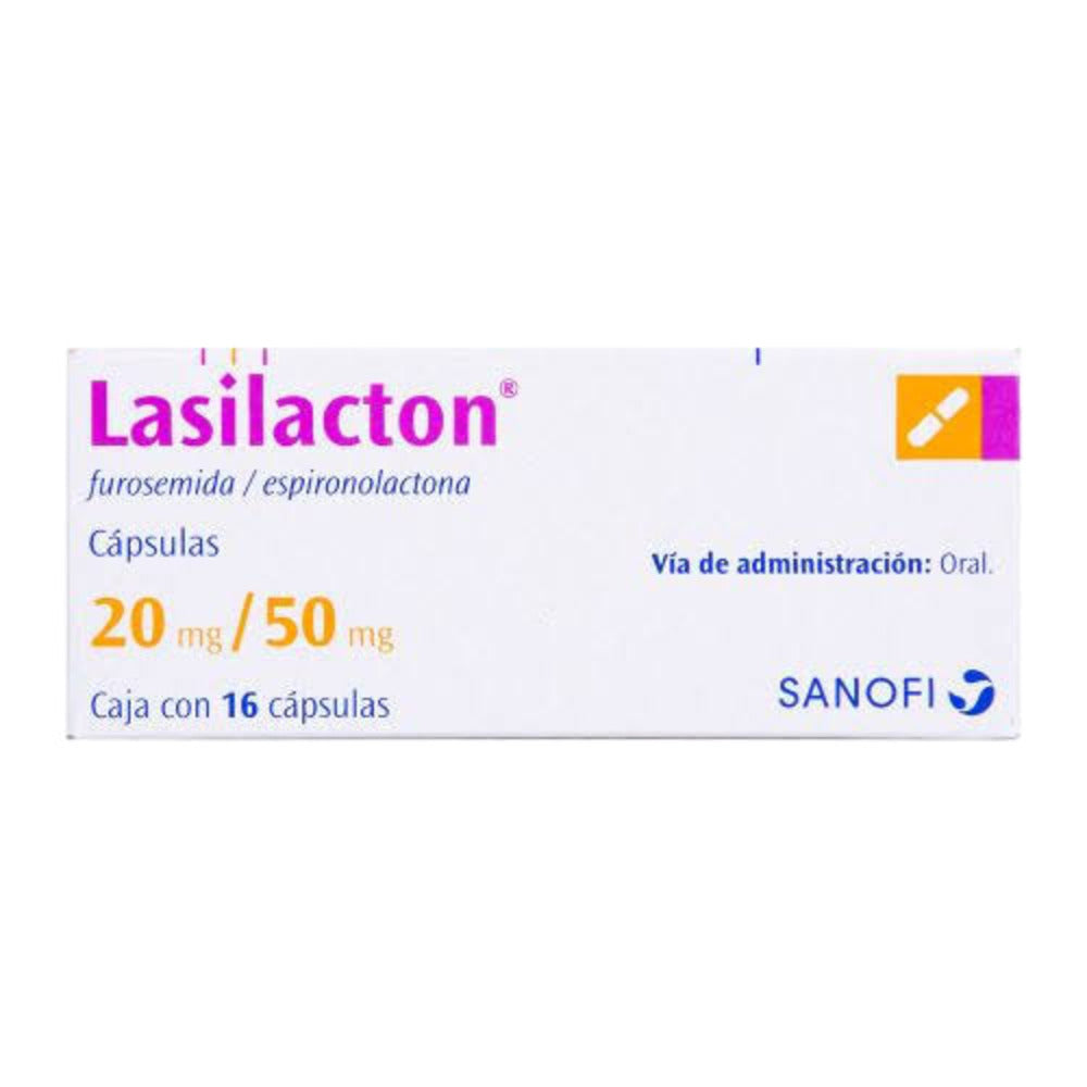 Lasilacton 50/20 Mg Capsulas Con 16