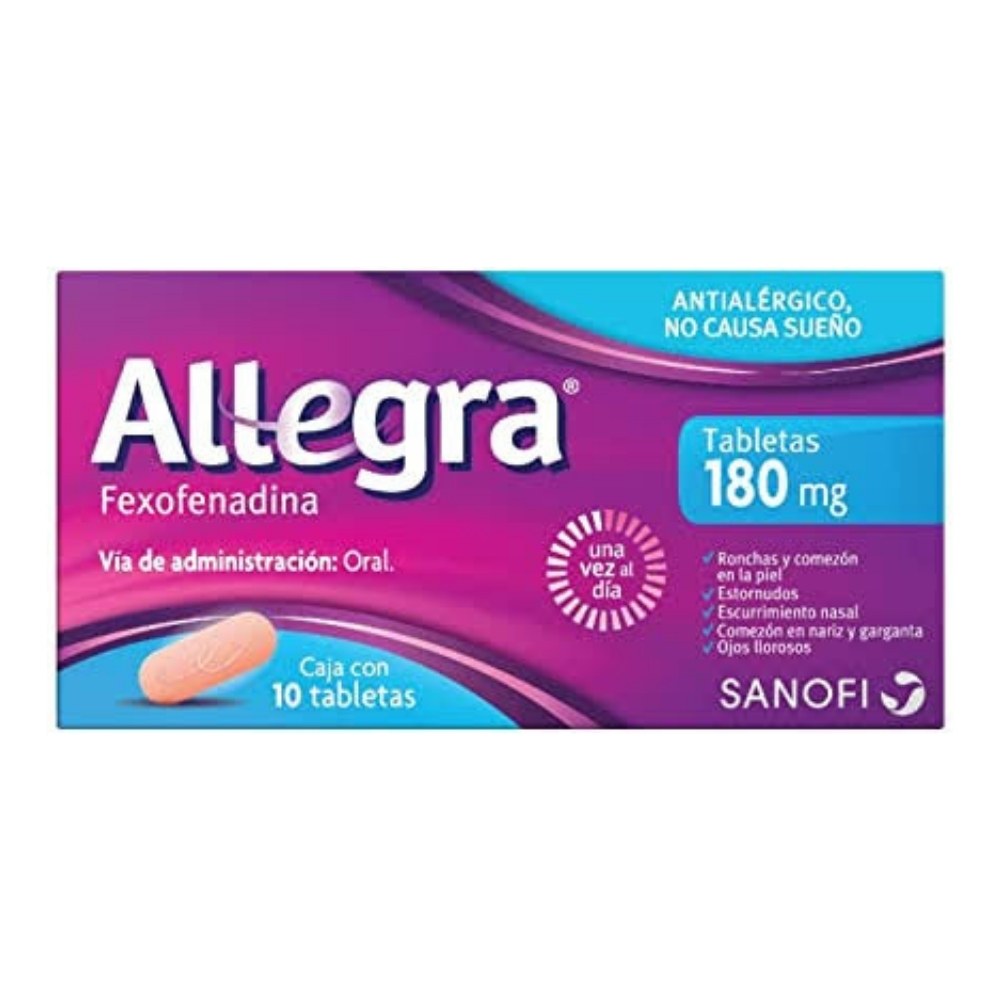 Allegra 180 Mg Comprimidos Con 10