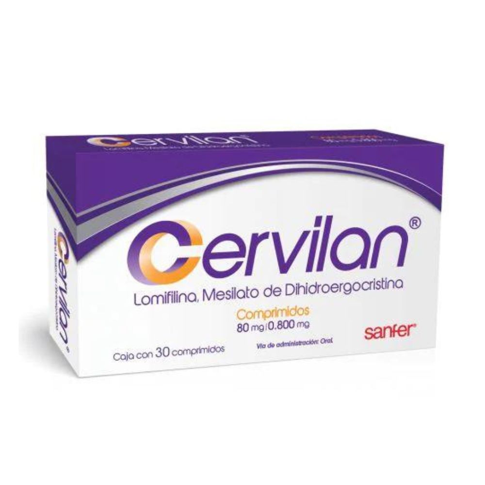 CERVILAN 80 MG GRAG 30