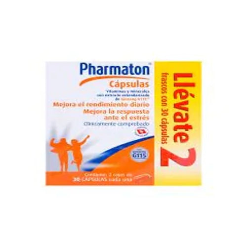 PHARMATON 40 MG 30 CAPSULAS TWOPACK