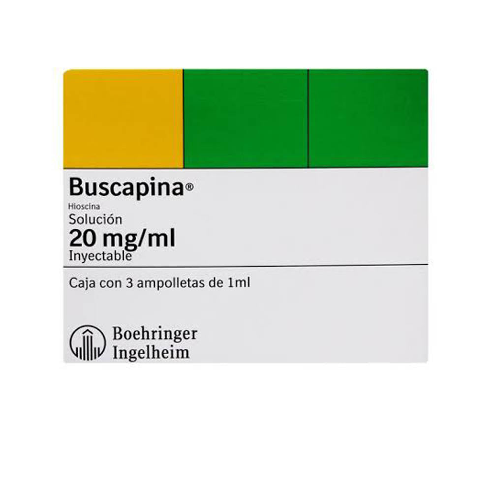 Buscapina 20 Mg Ampolletas 3X1 Ml