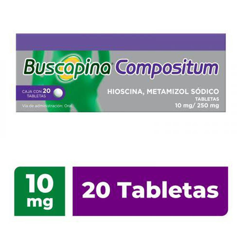 Buscapina Compositum 10/250 Mg Con 20 Tabletas