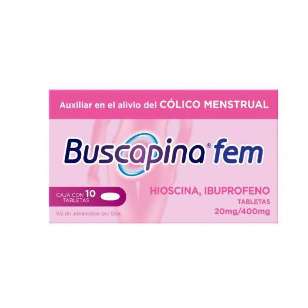 Buscapina Fem 20 400 Mg Tabletas 10 