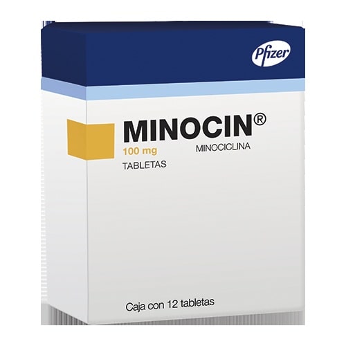 MINOCIN 100 MG BLIST TABLETAS 12