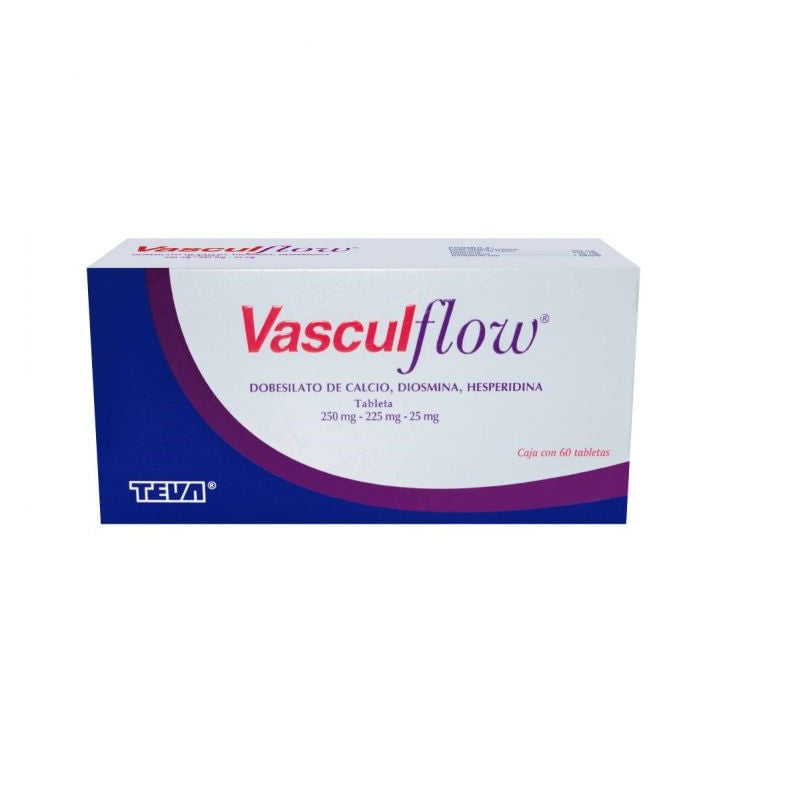 Vascul-Flow 250/225/25 Mg Con 60 Tabletas 