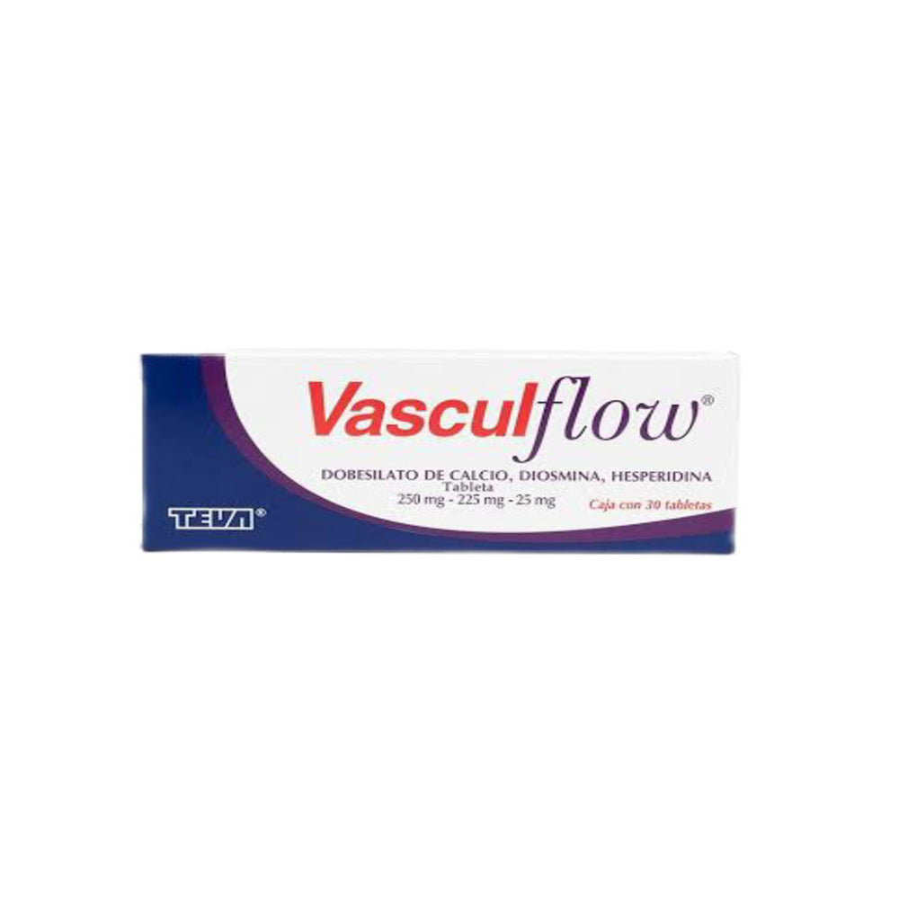 Vascul-Flow 250/225/25 Mg Con 30 Tabletas