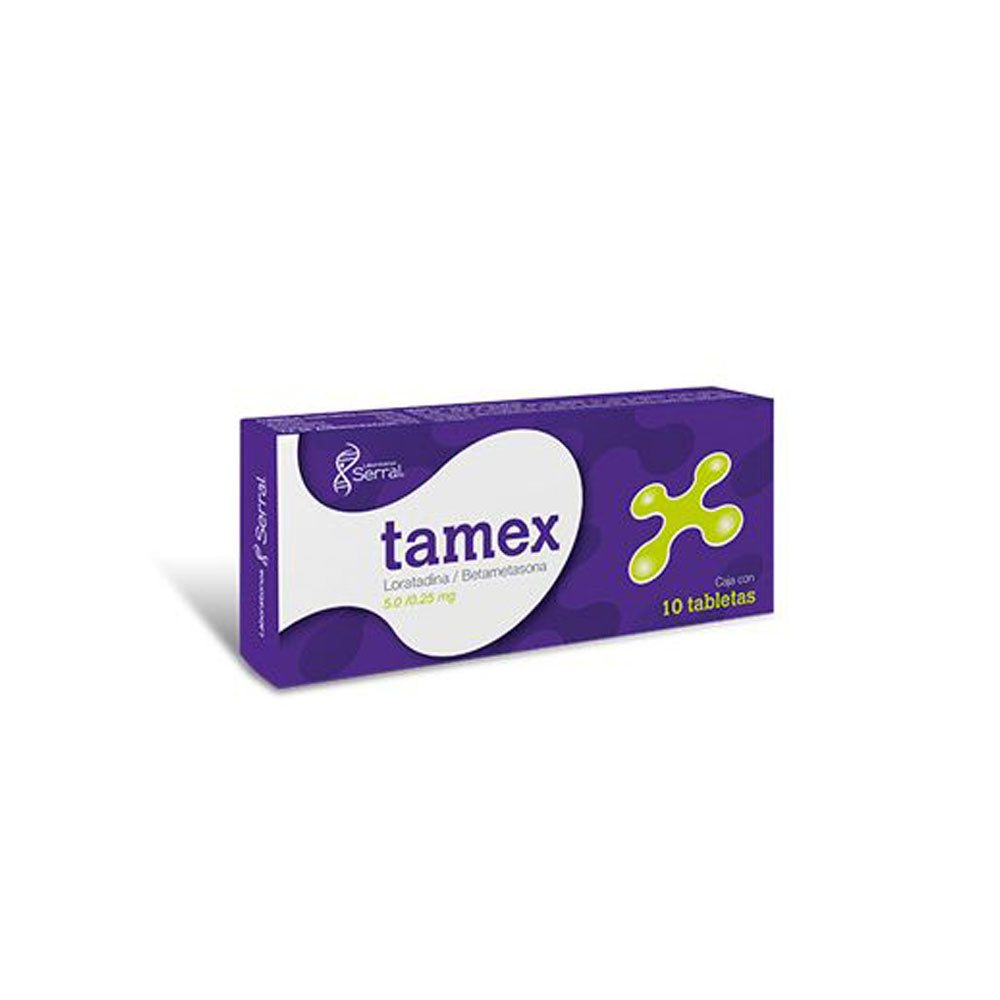 Tamex (Loratadina/Betametasona) Con 10 Tabletas