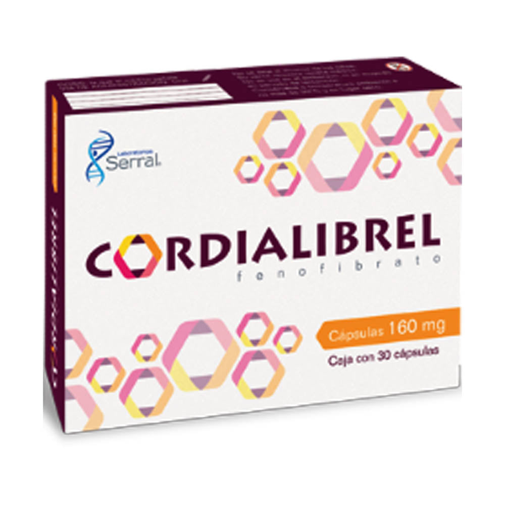 CORDIALIBREL (FENOFIBRATO) 160 MG CAPSULAS 30