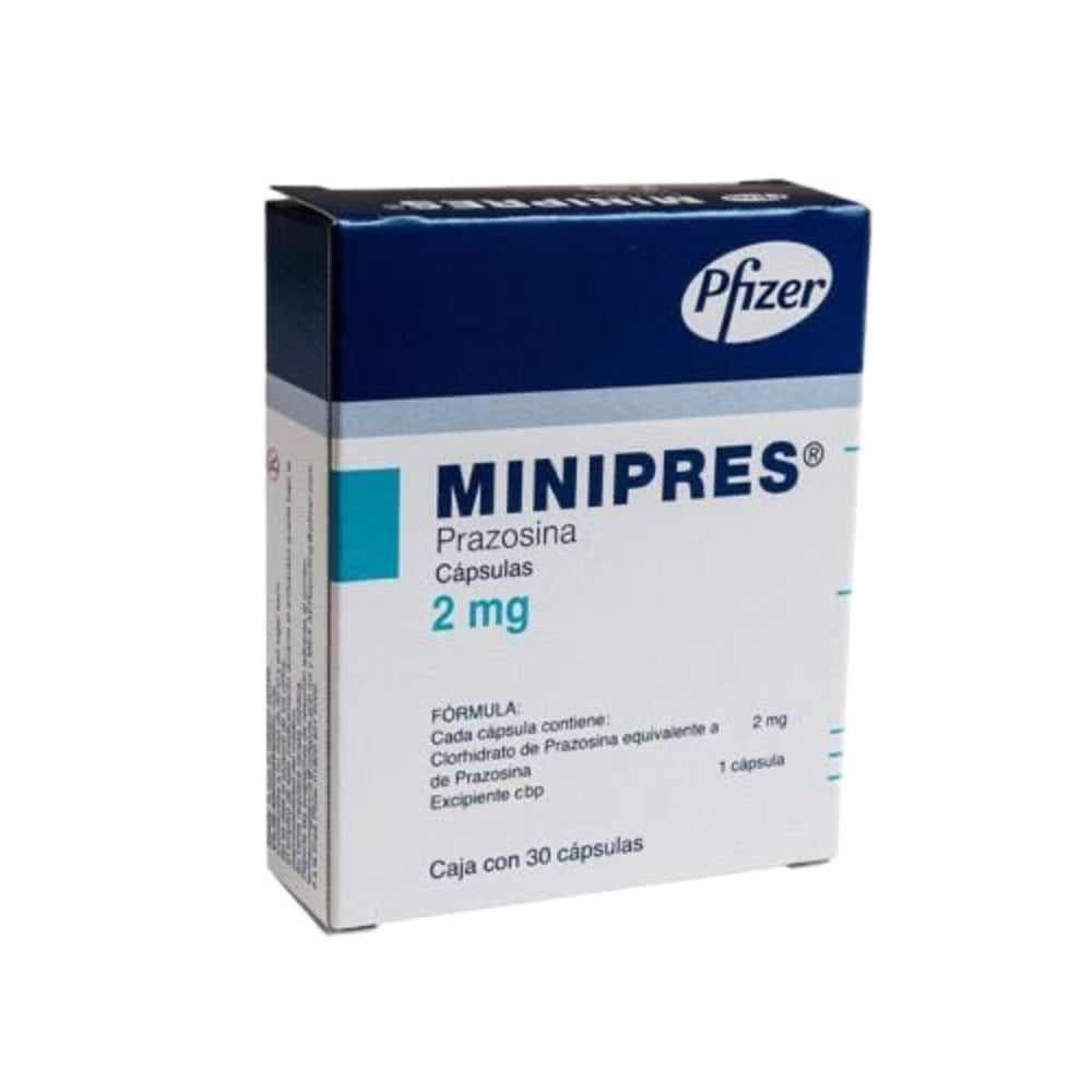 MINIPRES 2 MG CAPSULAS 30