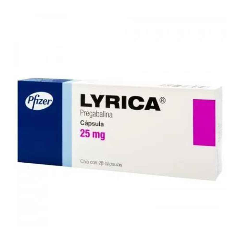 LYRICA 25 MG CAPSULAS 28