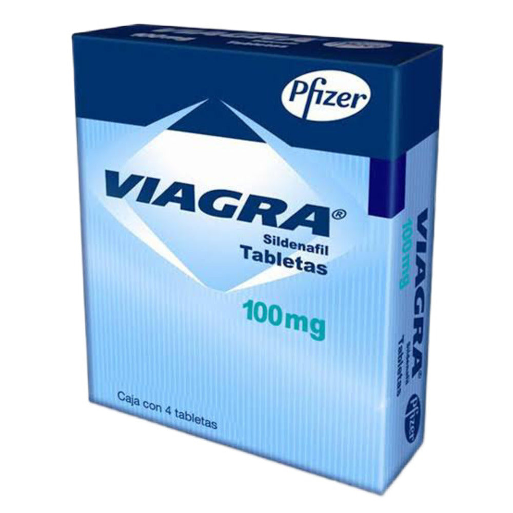 Viagra 100Mg Con 4 Tabletas Recubiertas 