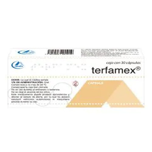 TERFAMEX 15 MG CAPSULAS 30