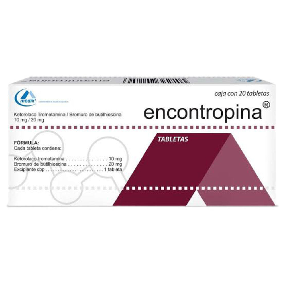 Encontropina 10 20 Mg Tabletas 20