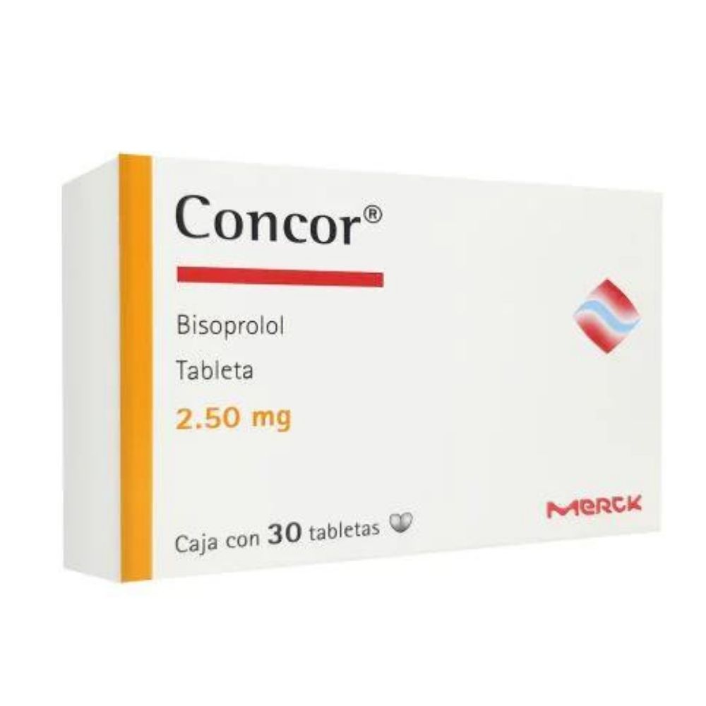 Concor 2.50 Mg Con 30 Grageas