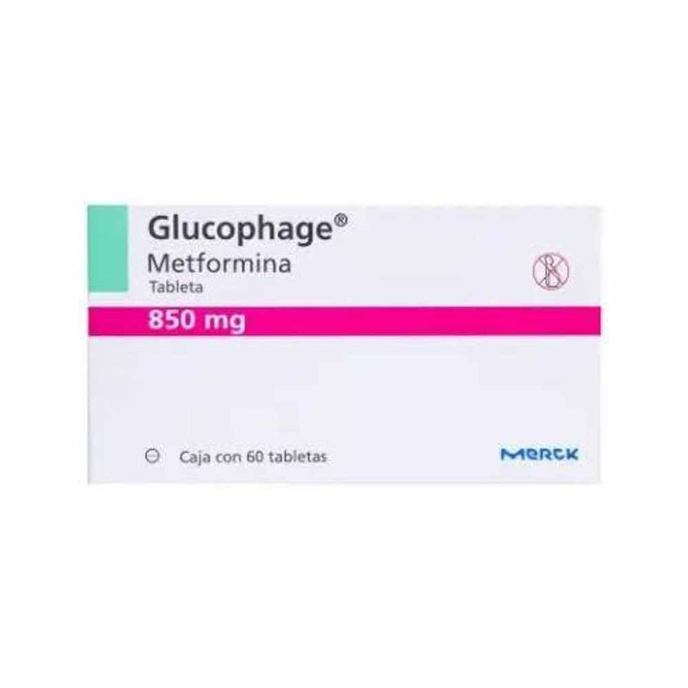 GLUCOPHAGE 850 MG TABLETAS 60