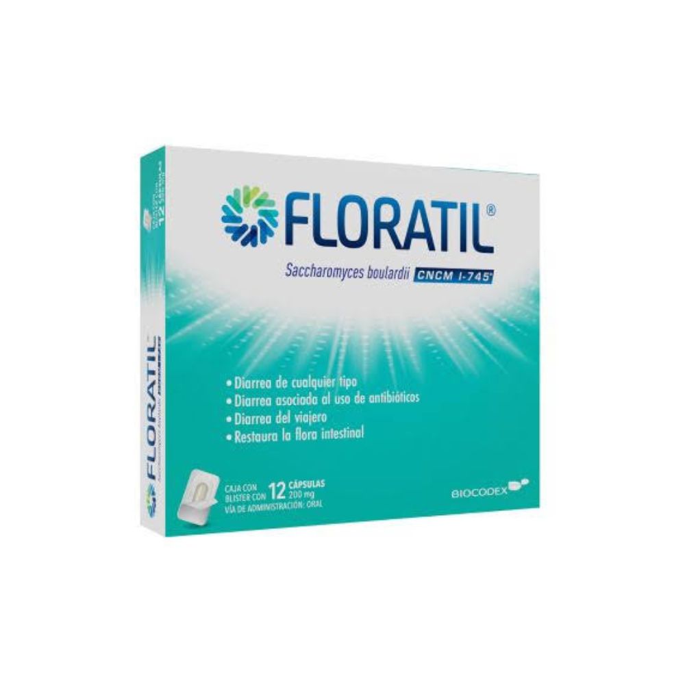 FLORATIL 200 MG CAPSULAS 12