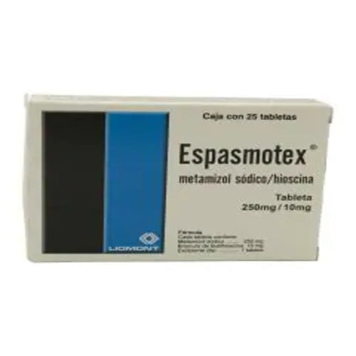 Espasmotex Tabletas Con 25
