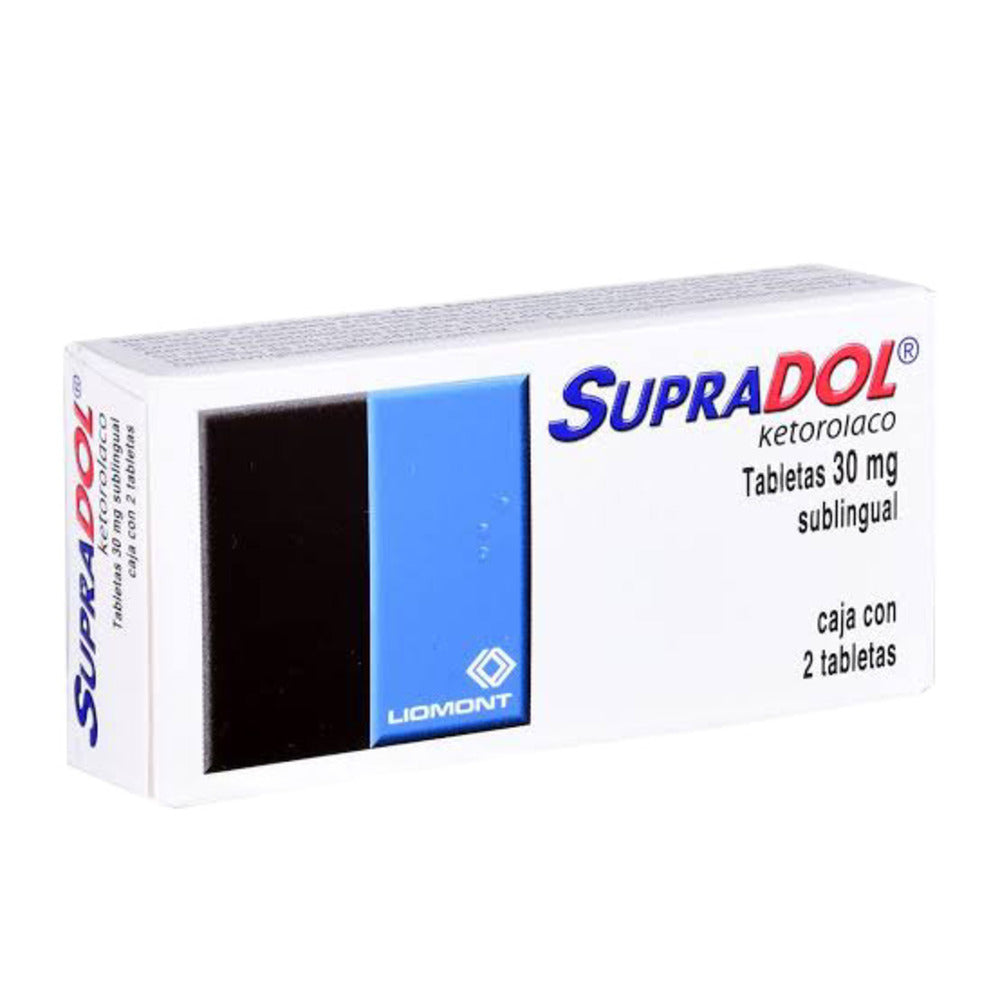 Supradol Sublingual 30 Mg Con 2 Tabletas