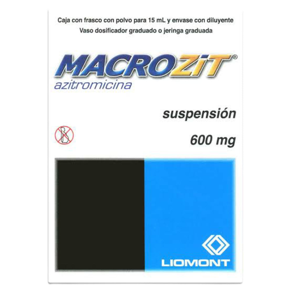 Macrozit 600 Mg Suspension 15 Mililitros