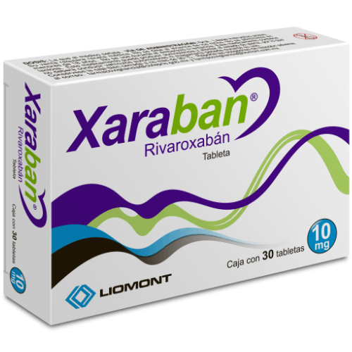 Xaraban (Rivaroxaban) 10 Mg Con 30 Tabletas