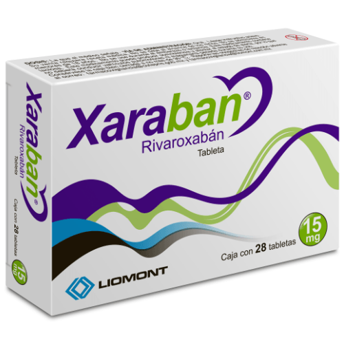 Xaraban (Rivaroxaban) 15 Mg Con 28 Tabletas