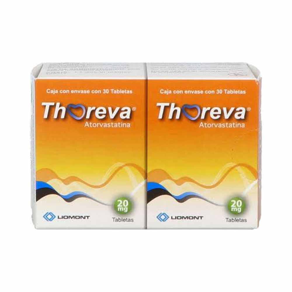 Thoreva 20 Miligramos Tabletas 30 Dual