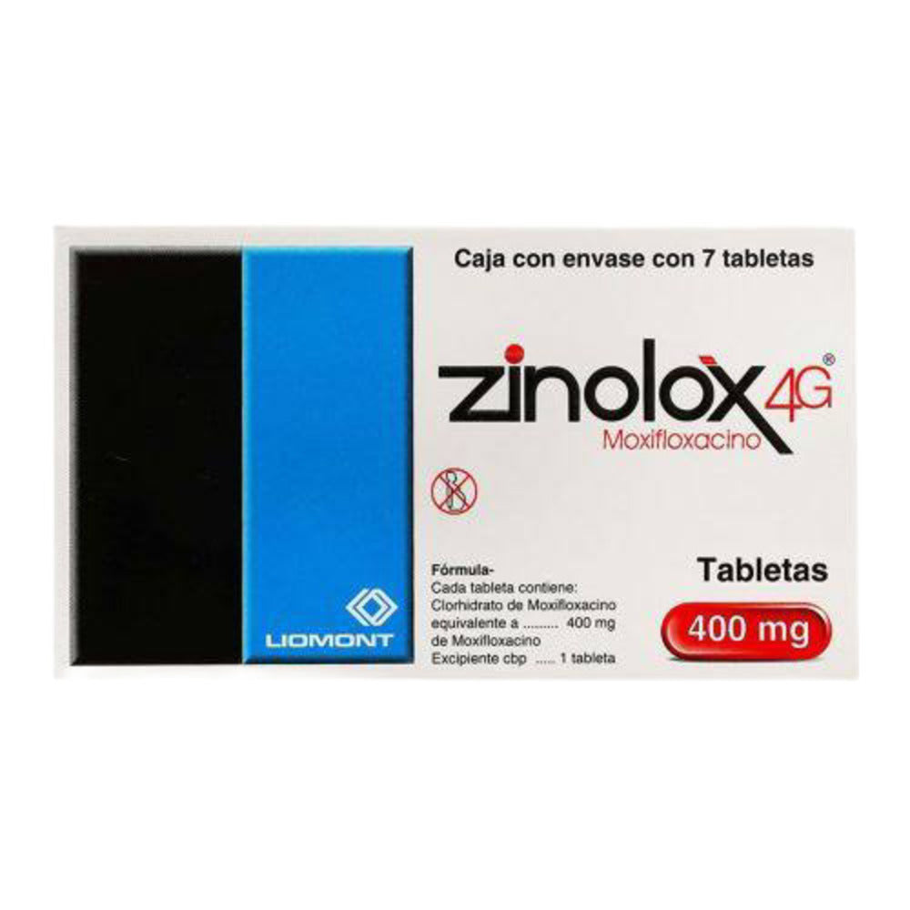 Zinolox4G 400 Mg Tabletas Con 7