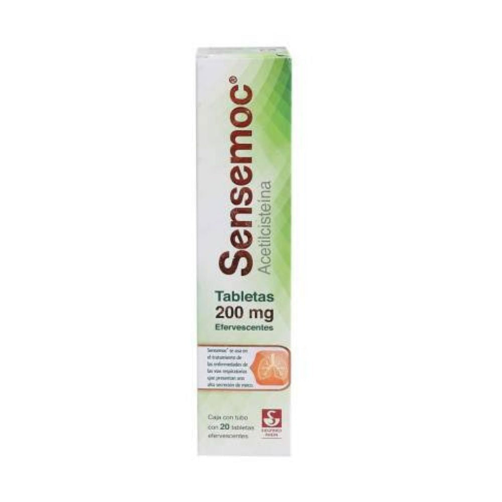 SENSEMOC 200 MG TABLETAS EFERVECENTE CON 20