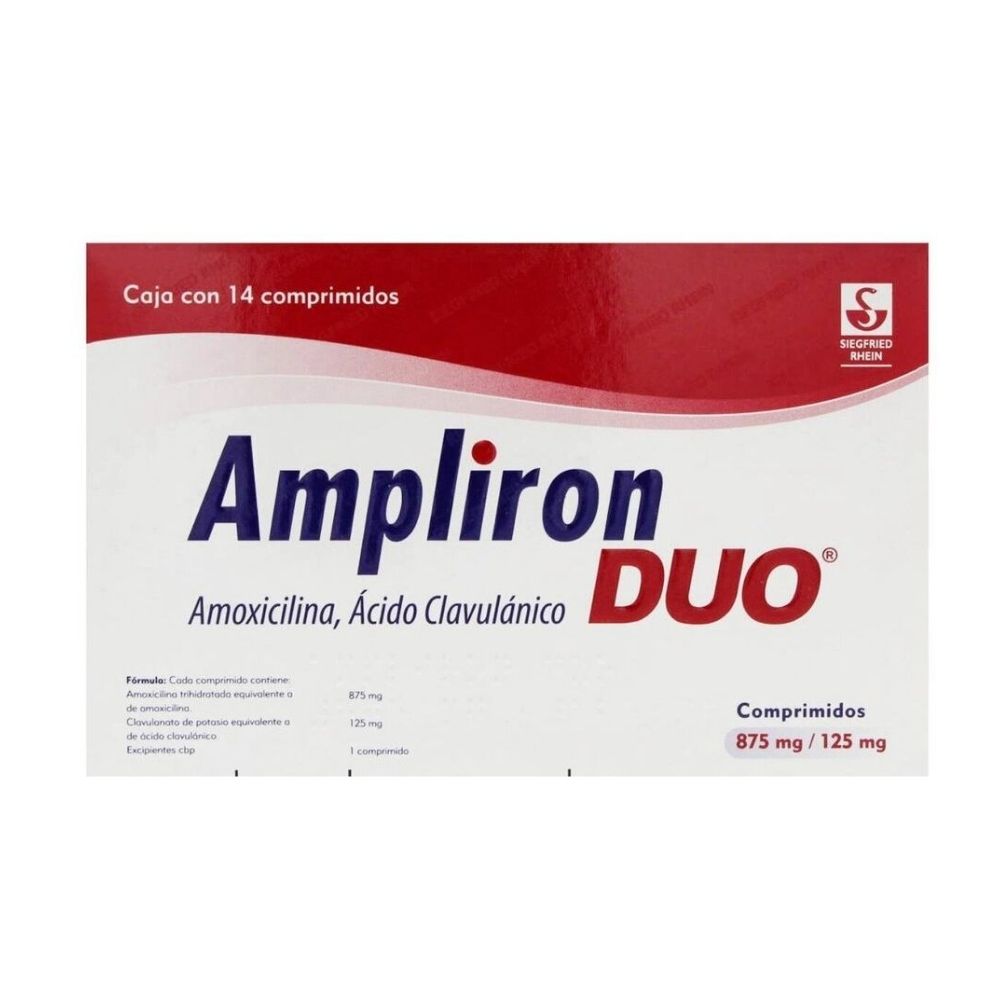 AMPLIRON-DUO 875/125 MG COMP 14
