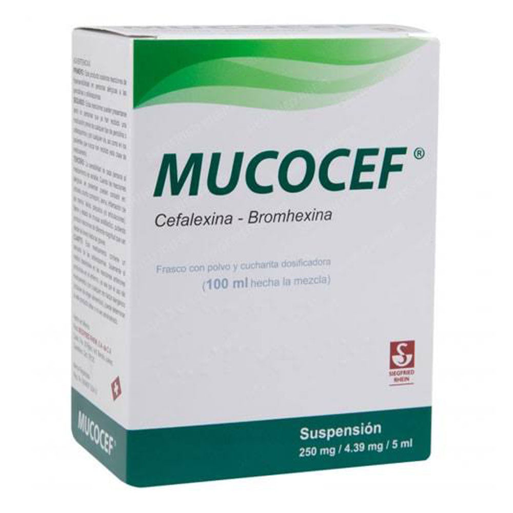 MUCOCEF 250 MG SUSPENSION ENSION 100 ML