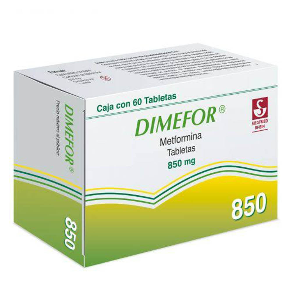 Dimefor 850 Miligramos Tabletas 60