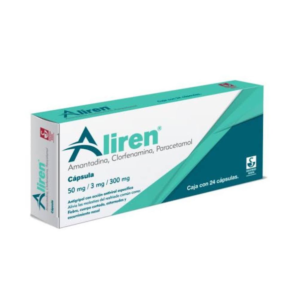 ALIREN 50/3/300 MG CAPSULAS 24