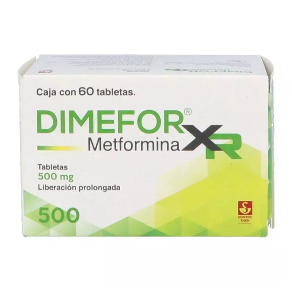 Dimefor Xr Lp 500 Mg Con 60 Tabletas