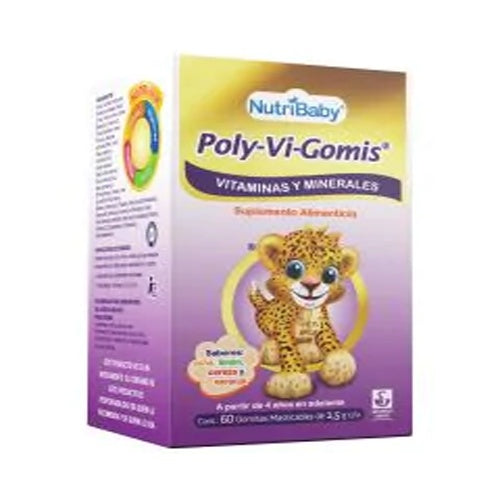 Nutribaby Poly-Vi-Gomitas Suplemento Alimentcio Con 60 Gomitas