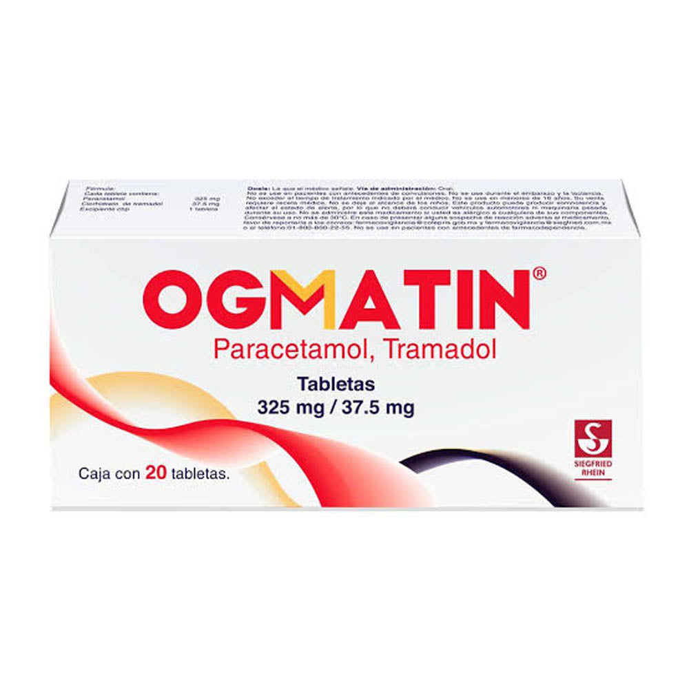 Ogmatin 325Mg/37.5Mgcon 20 Tabletas