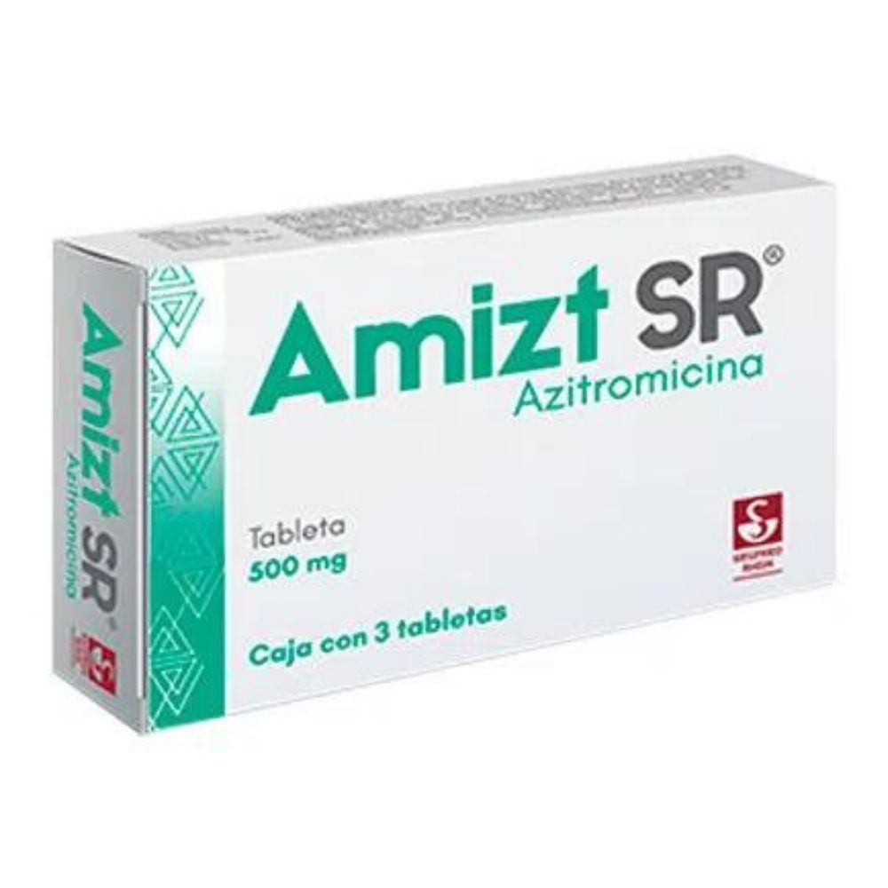 AMIZT SR 500 MG CON 3 TAB