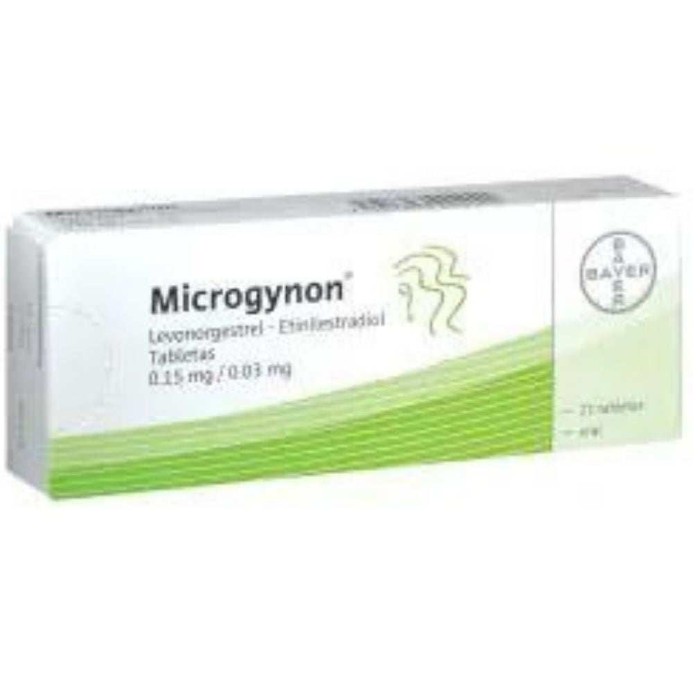 Microgynon 0.015 Miligramos/0.03 Miligramos  Con 21 Tabletas