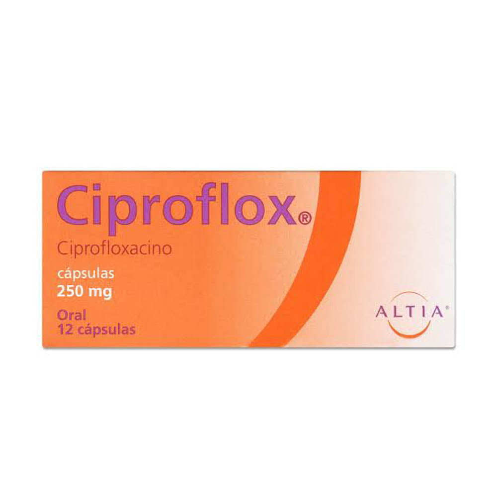 Ciproflox 250 Miligramos Con 12 Tabletas