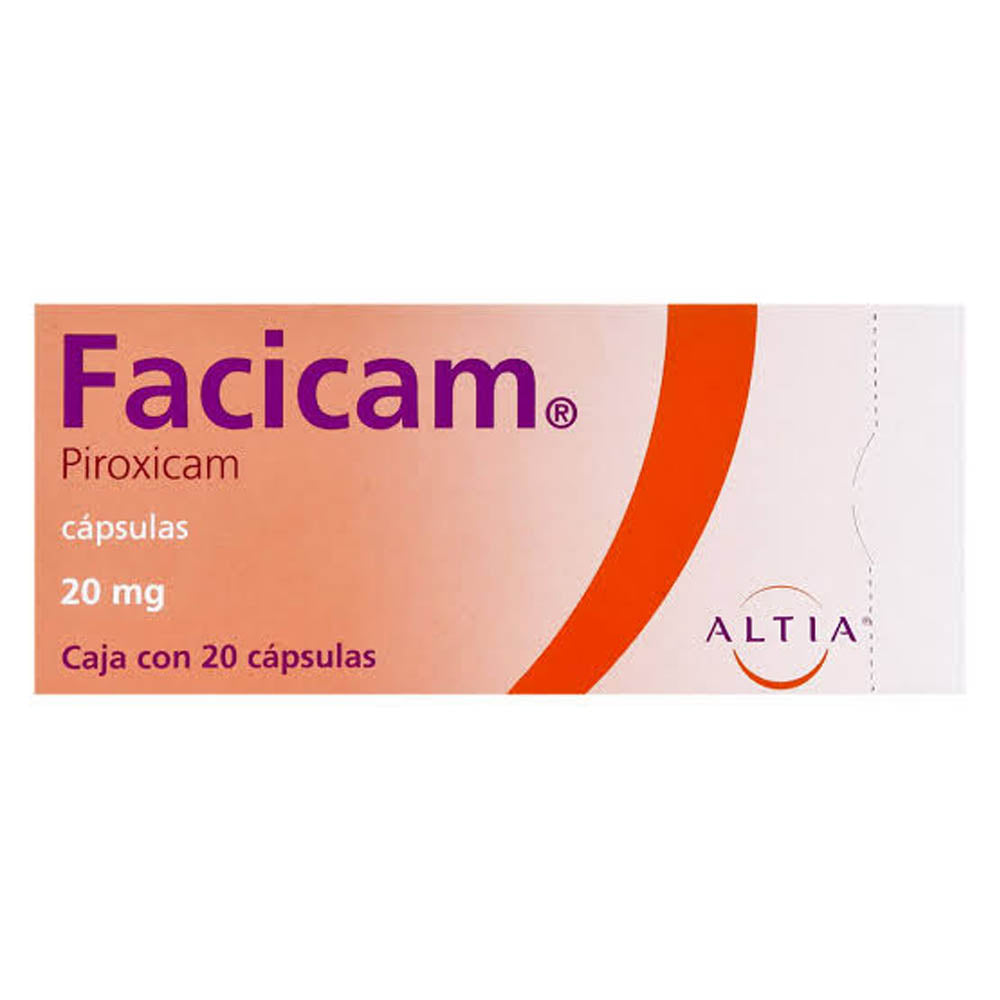 Facicam 20 Mg Con 20 Capsulas