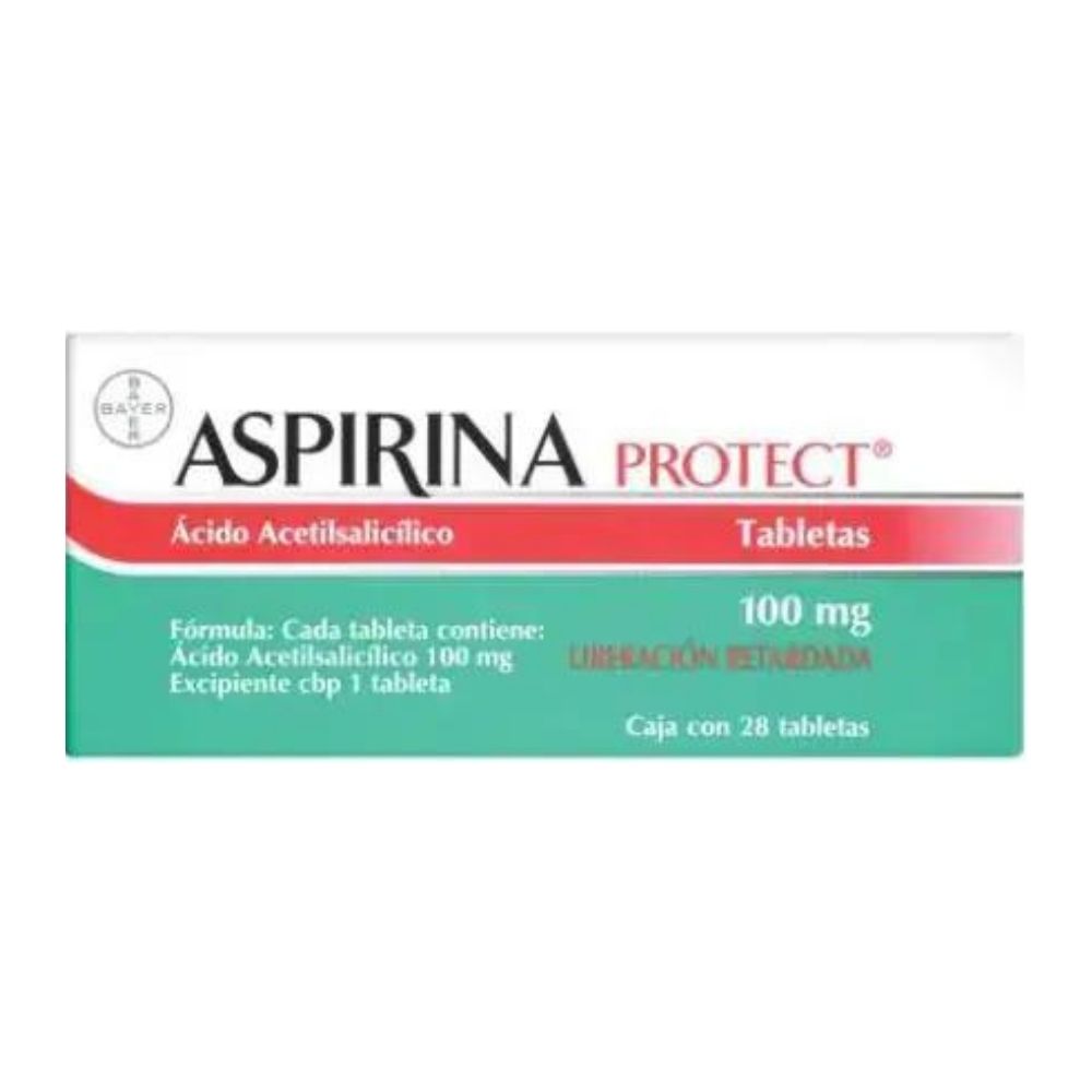 Aspirina-Protec 100 Mg Tabletas Con 28