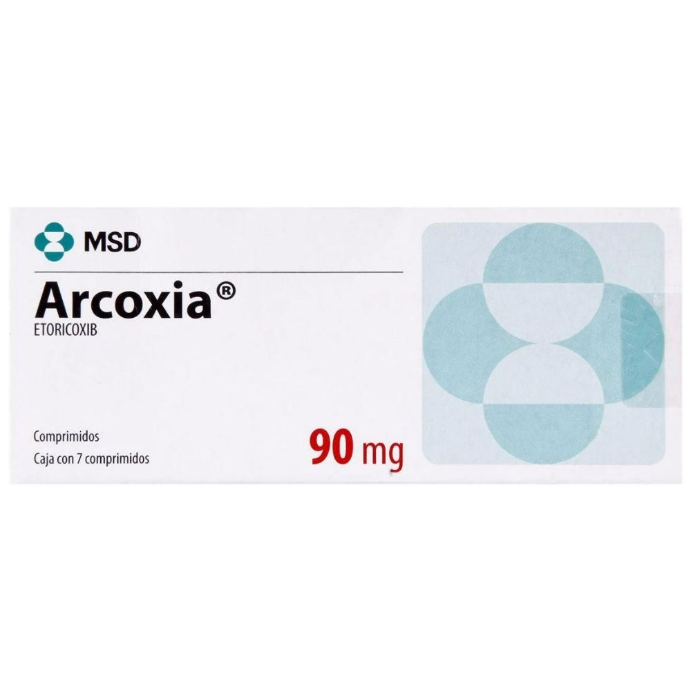 Arcoxia 90 Mg Con 7  Comprimidos 