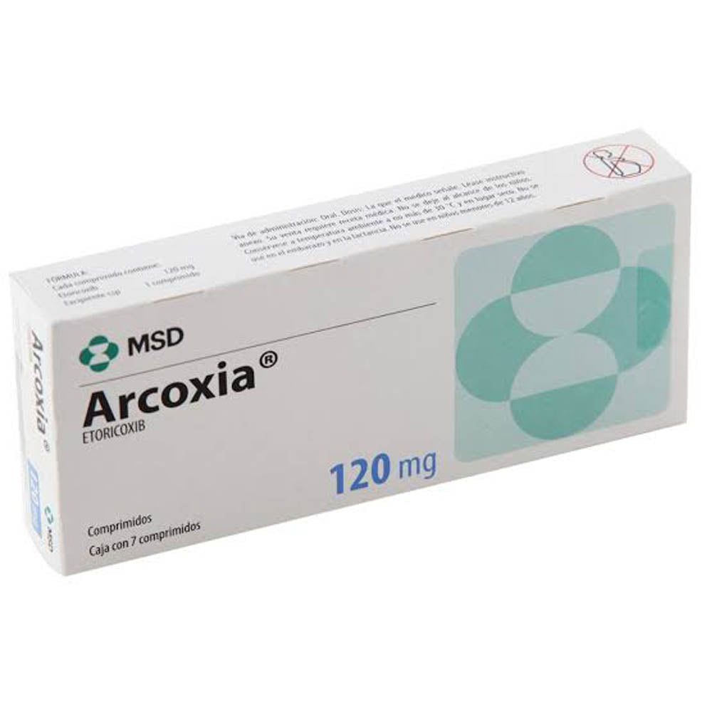Arcoxia 120 Mg Comprimidos Con 7