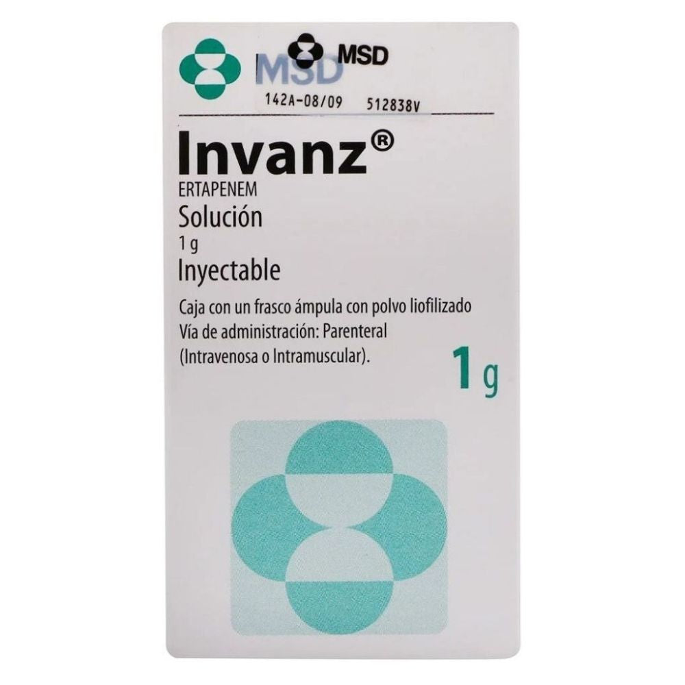 INVANZ (ERTAPENEM) 1 G FA IV O IM