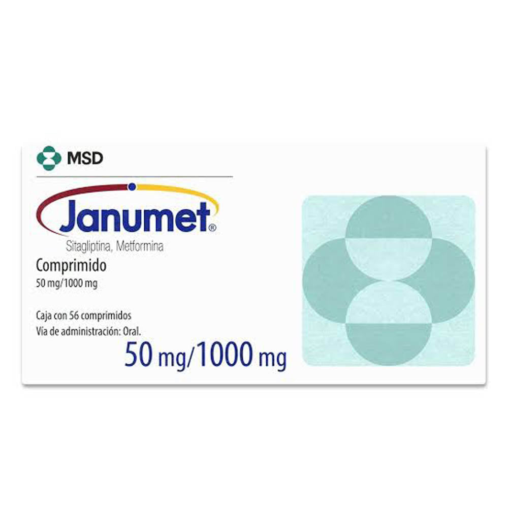 Janumet 50/1000 Mg Comprimidos Recubiertos Con 56