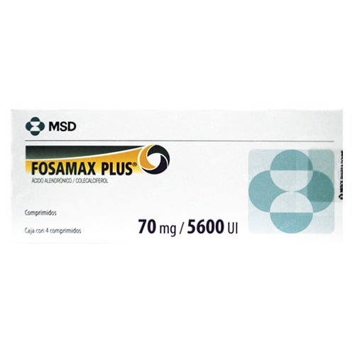 Fosamax Plus 70 Mg/5600Ui Con 4 Comprimidos