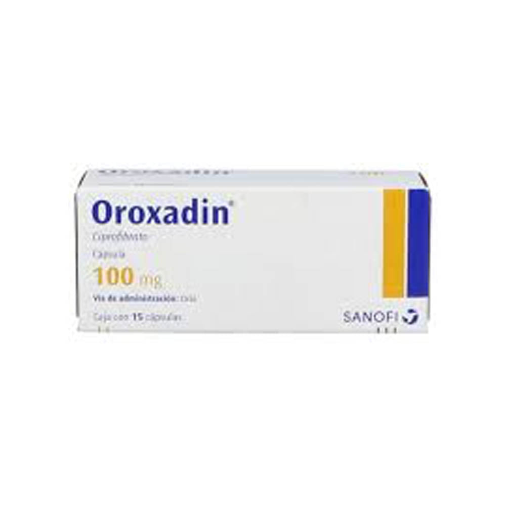 OROXADIN 100 MG CAPSULAS 15